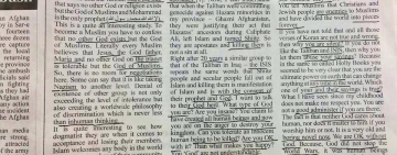 Afghanistan issues arrest warrant over "blasphemous" article